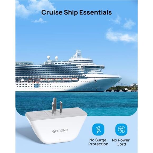 Multi Plug Outlet Extender 2 Pack - Electrical Wall Outlet Splitter,3 Way Outlet - Picture 5 of 7